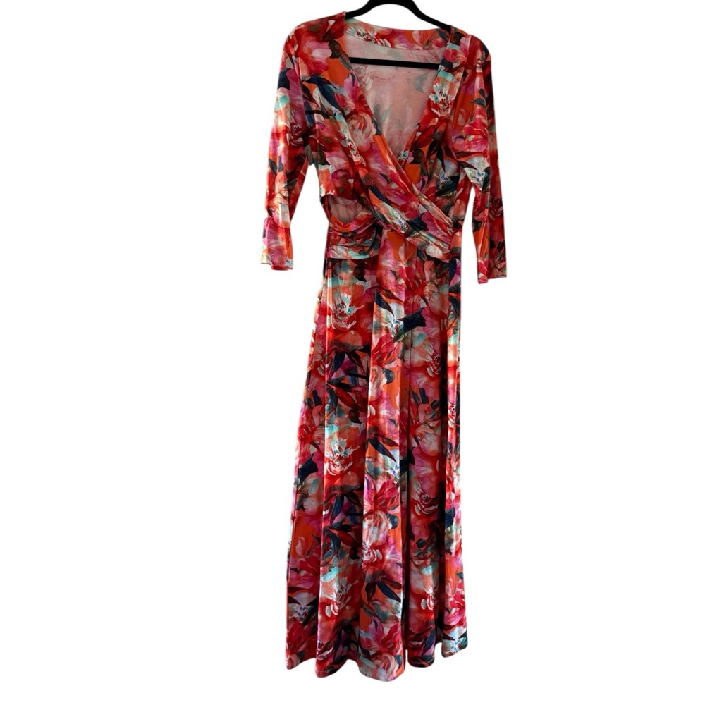 Soft Surroundings Le Jardin Floral Wrap Dress